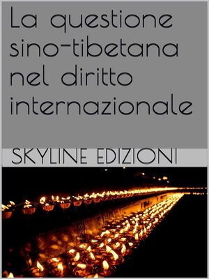 cover image of La questione sino tibetana nel diritto internazionale